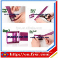 silicone decorative belts with flower printing for women